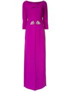 Safiyaa London Magenta Panelled Dress - Purple