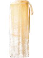 Kitx - Geo Layers Skirt - Women - Silk/viscose - 14, Yellow/orange, Silk/viscose