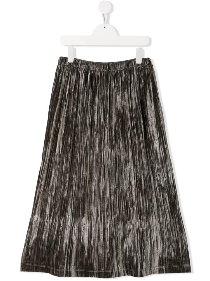 Caffe' D'orzo Teen Tiered Dress - Grey