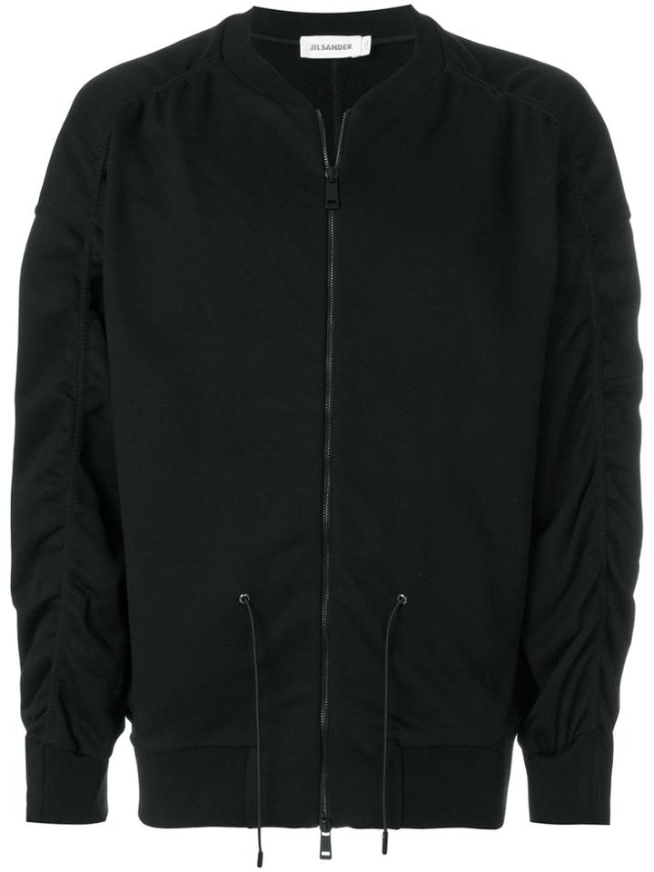 Jil Sander Drawstring Bomber Jacket - Black