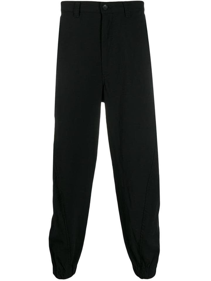 Issey Miyake Men Tapered Trousers - Black