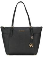 Michael Michael Kors - Logo Plaque Tote - Women - Leather - One Size, Women's, Black, Leather