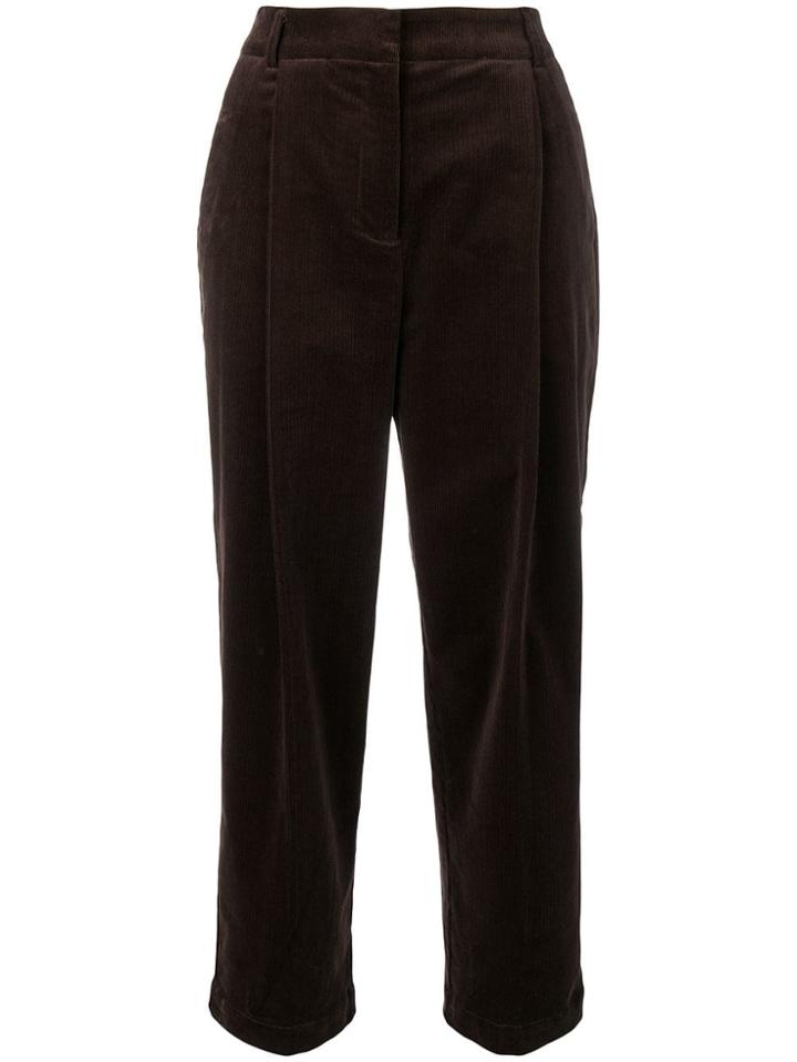Ymc Wide Leg Corduroy Trousers - Brown