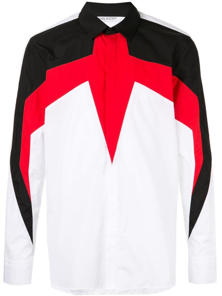 Neil Barrett Tricolour Shirt - White