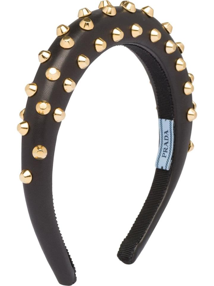 Prada Studded Headband - Black