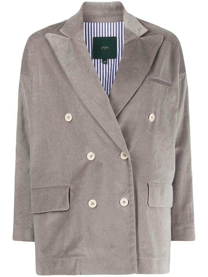 Jejia Double Breasted Blazer - Grey