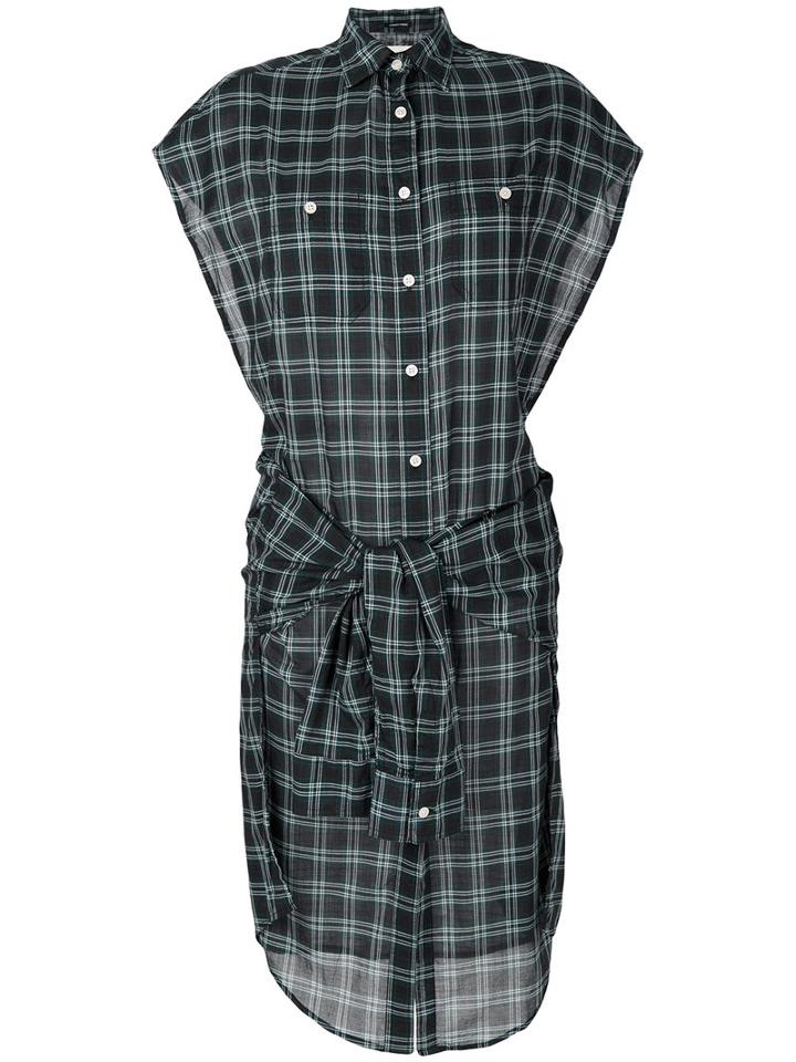 R13 - Double Layer Dress - Women - Cotton - 38, Green, Cotton