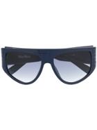 Max Mara D-frame Oversized Sunglasses - Blue