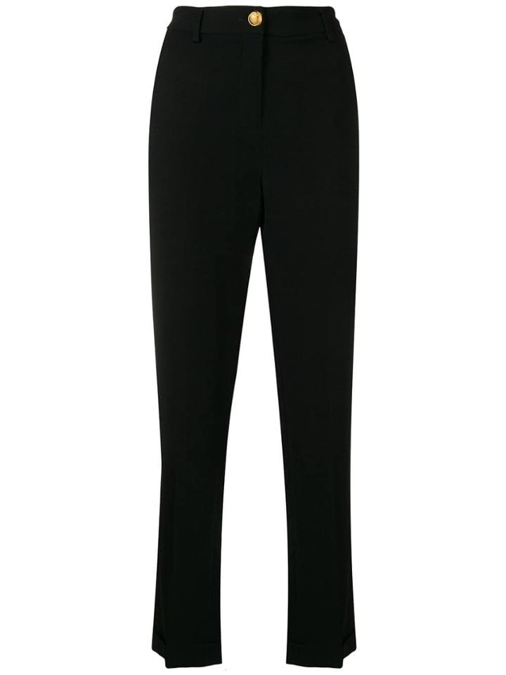 Cavalli Class High-waisted Trousers - Black