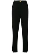 Cavalli Class High-waisted Trousers - Black