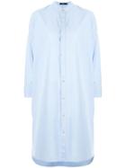 Bassike Loose-fit Shirt Dress - Blue