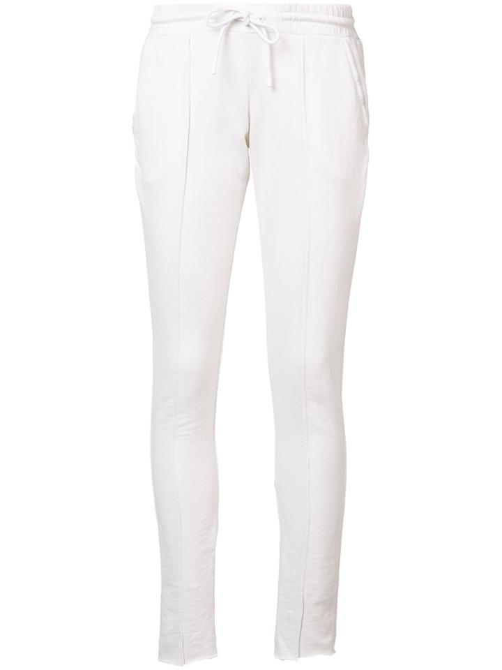 Cotton Citizen - Slim-fit Track Pants - Women - Cotton - Xs, White, Cotton