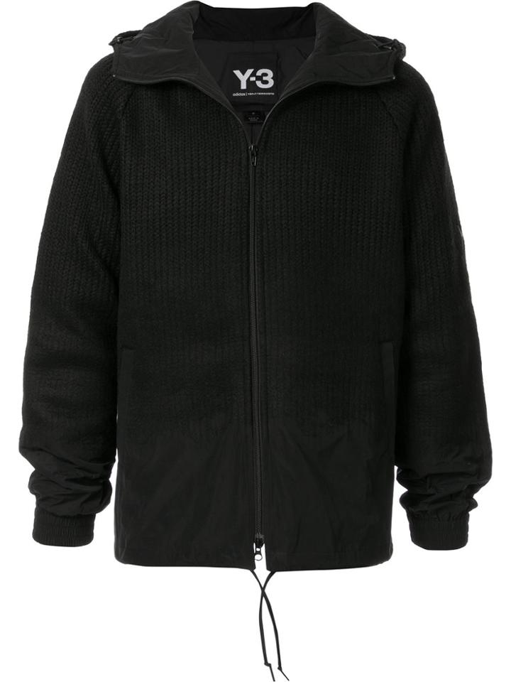 Y-3 Punched Knit Jacket - Black