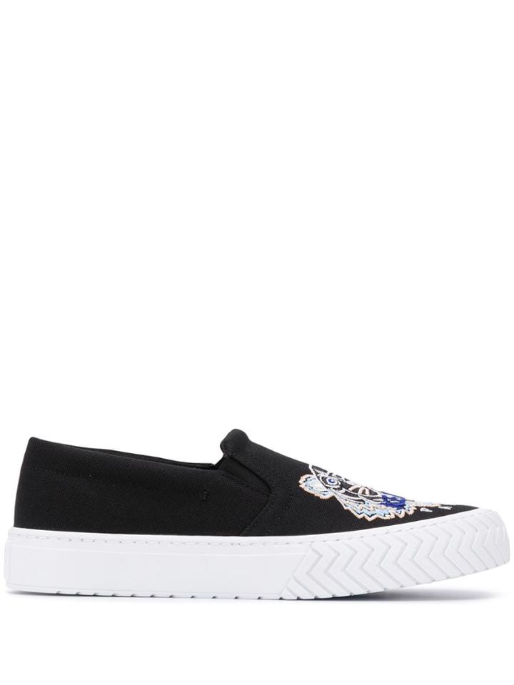 Kenzo K-skate Slip-on Sneakers - Black