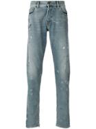 Ih Nom Uh Nit Paint Print Jeans - Blue