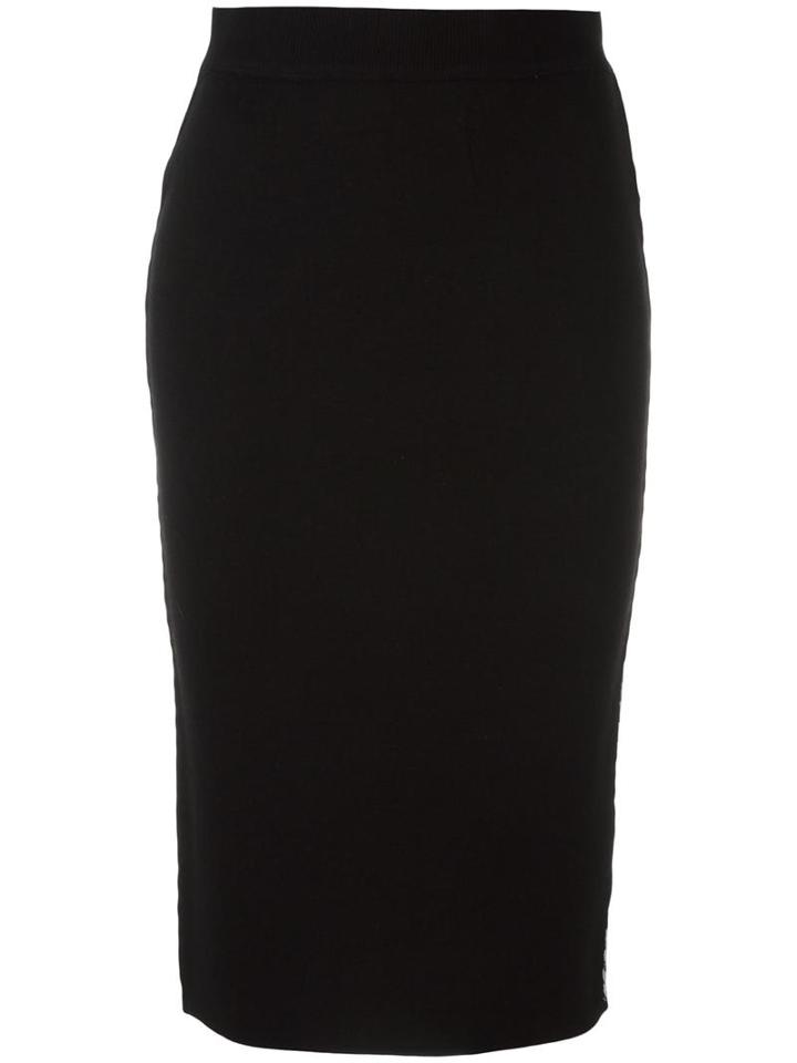 Opening Ceremony Midi Pencil Skirt, Women's, Size: Medium, Black, Acrylic/polyamide/polyester/wool