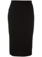 Opening Ceremony Midi Pencil Skirt, Women's, Size: Medium, Black, Acrylic/polyamide/polyester/wool