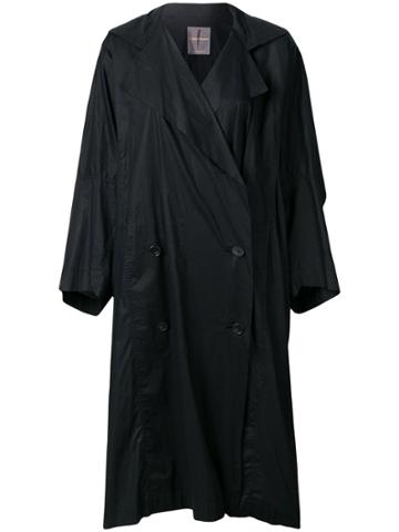 Issey Miyake Vintage Cocoon Coat - Black