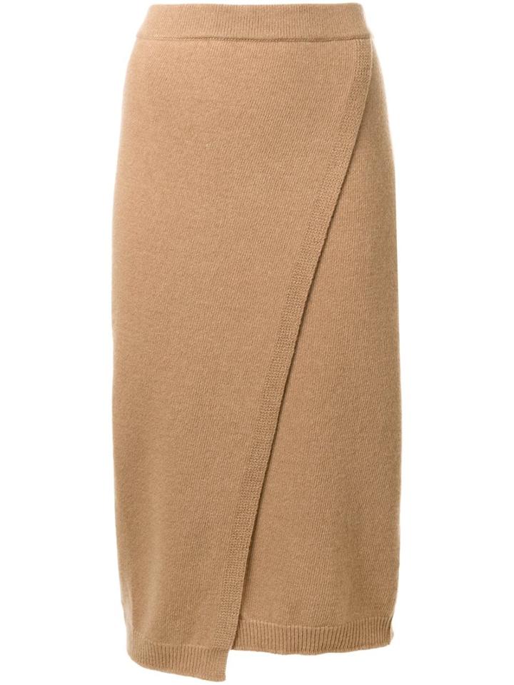 Erika Cavallini 'pamelia' Skirt, Women's, Size: 38, Brown, Virgin Wool