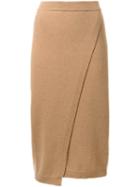 Erika Cavallini 'pamelia' Skirt, Women's, Size: 38, Brown, Virgin Wool