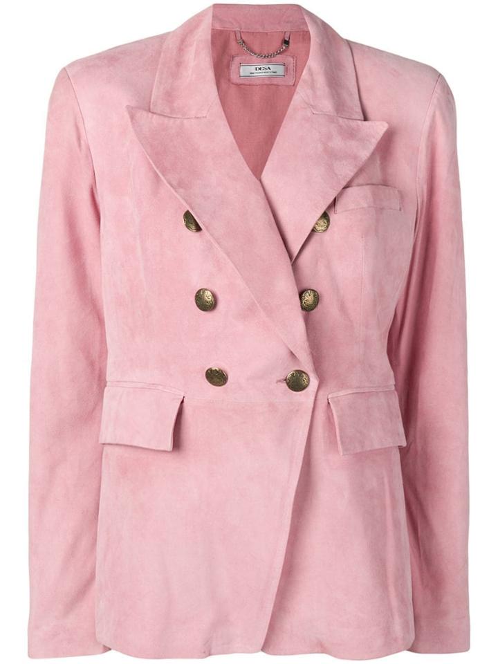 Desa 1972 Leather Blazer - Pink