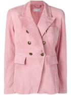 Desa 1972 Leather Blazer - Pink