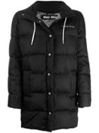 Miu Miu Padded Logo Patch Jacket - Black