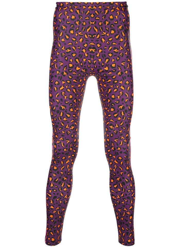Walter Van Beirendonck Dripping Bike Leggings - Purple