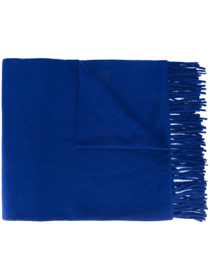 Études Fringed Scarf - Blue