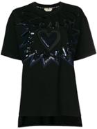 Fendi Logo Motif T-shirt - Black