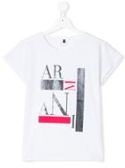 Armani Junior Logo T-shirt - White