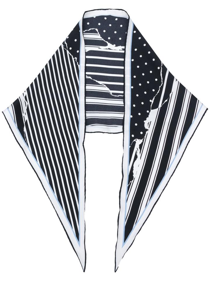 Haider Ackermann Printed Neckerchief Scarf - Black