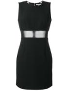 Elizabeth And James Sheer Panel Dress, Women's, Size: 8, Black, Polyester/viscose/spandex/elastane