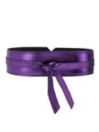 Nk Metallic Leather Belt - Pink & Purple
