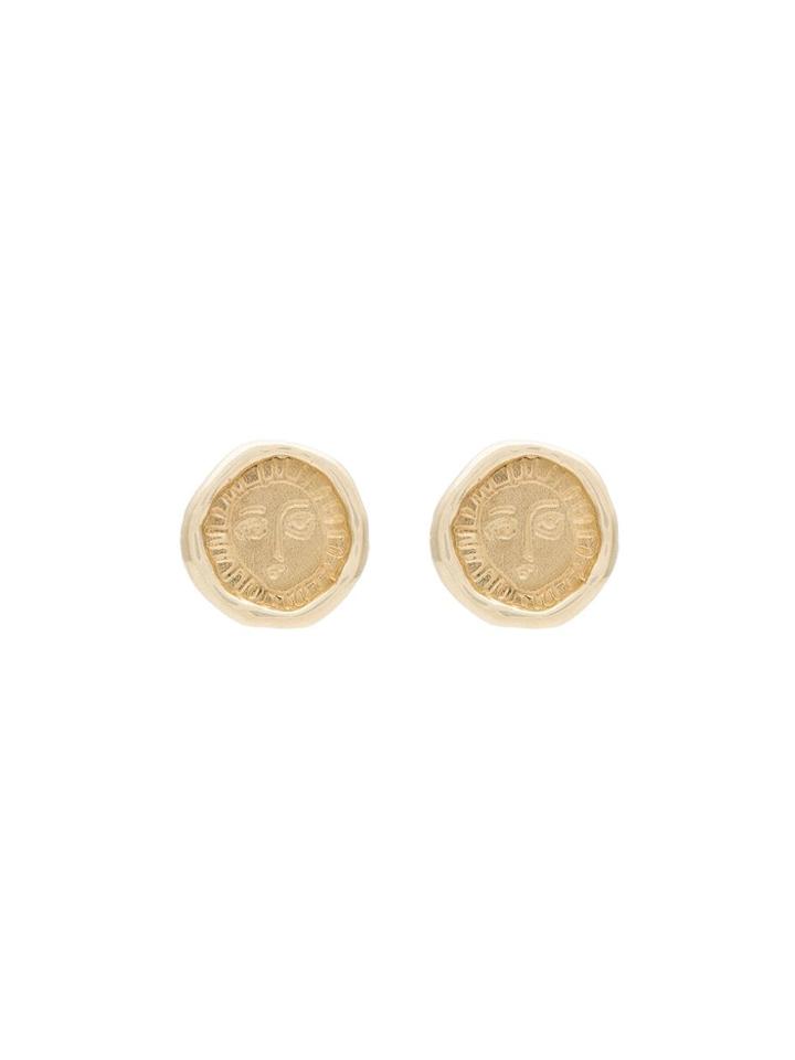 Holly Ryan Gold Plated Sterling Silver Picasso Stud Earrings