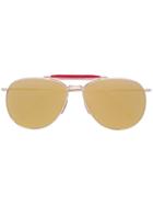 Thom Browne Eyewear Aviator Sunglasses - Metallic