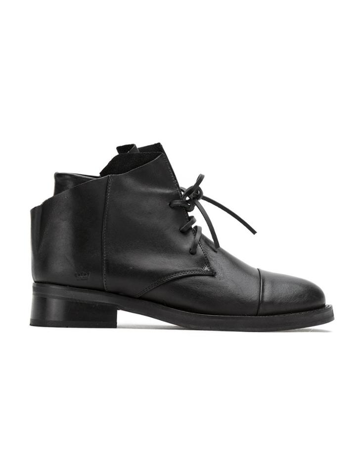 Osklen Leather Combat Boots - Black