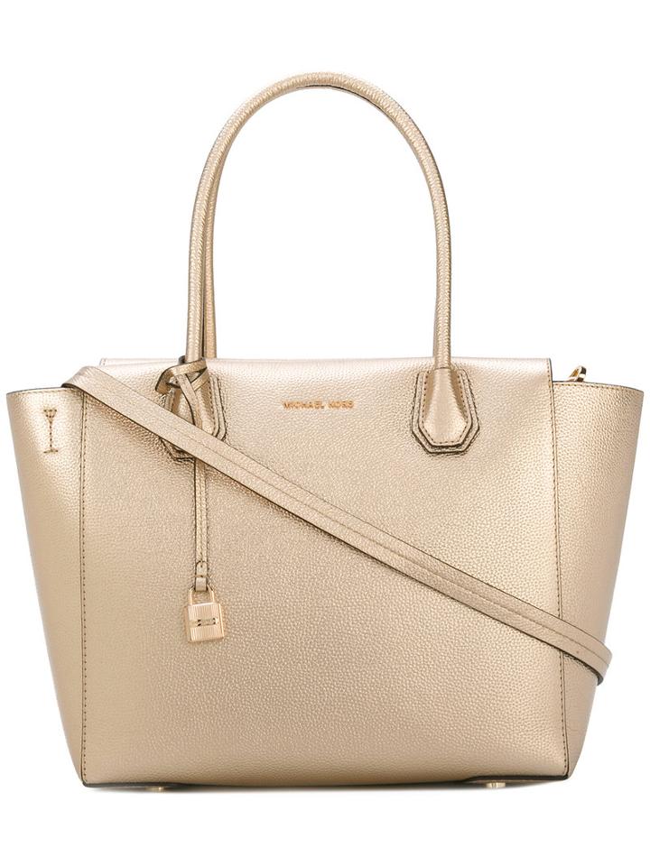 Michael Michael Kors - Mercer Tote - Women - Calf Leather - One Size, Grey, Calf Leather