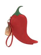 Sarah Chofakian Leather Pimenta Clutch - Red