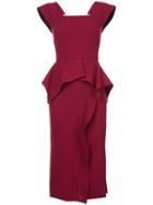 Roland Mouret Classic Fitted Dress - Red