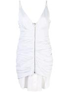 Alexander Wang Ruched Zip Front Dress - Blue