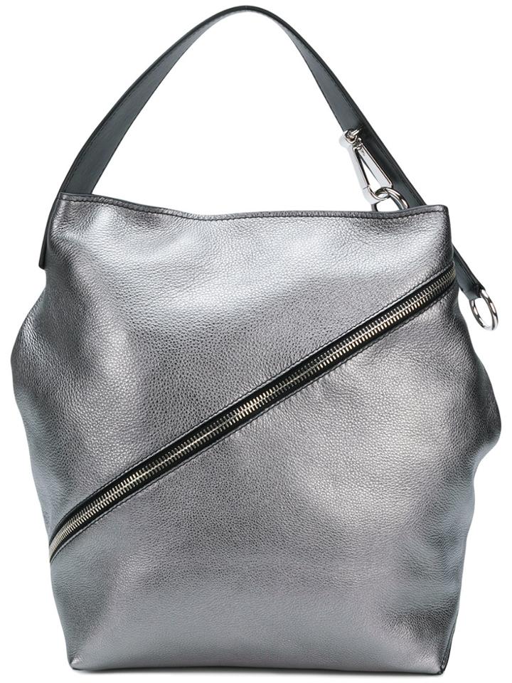 Proenza Schouler Zipped Hobo Tote - Metallic