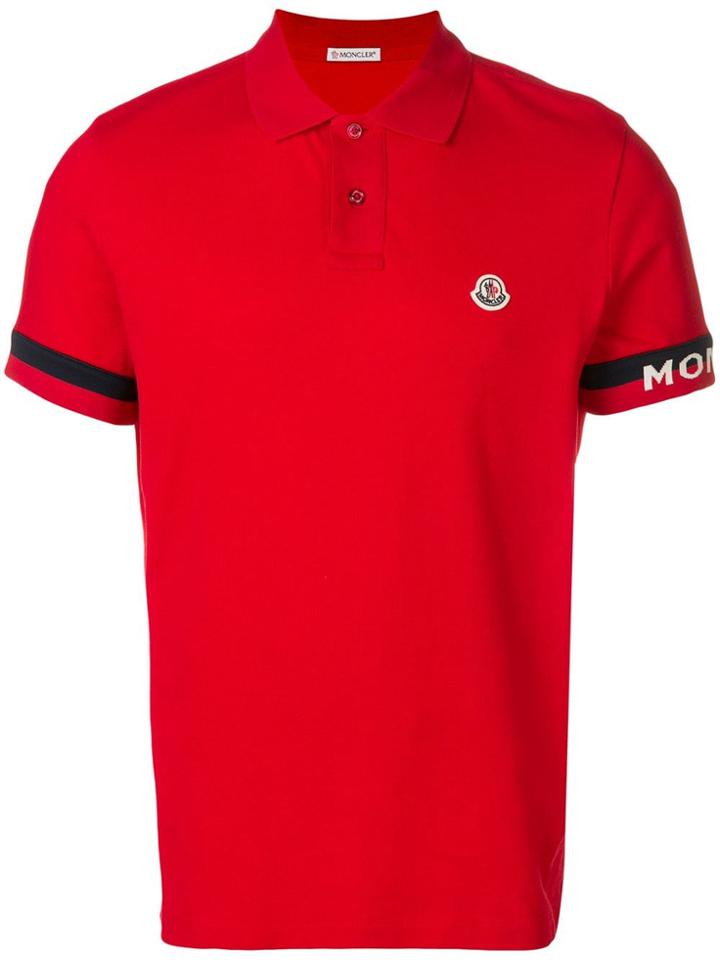 Moncler Logo Polo Shirt - Red