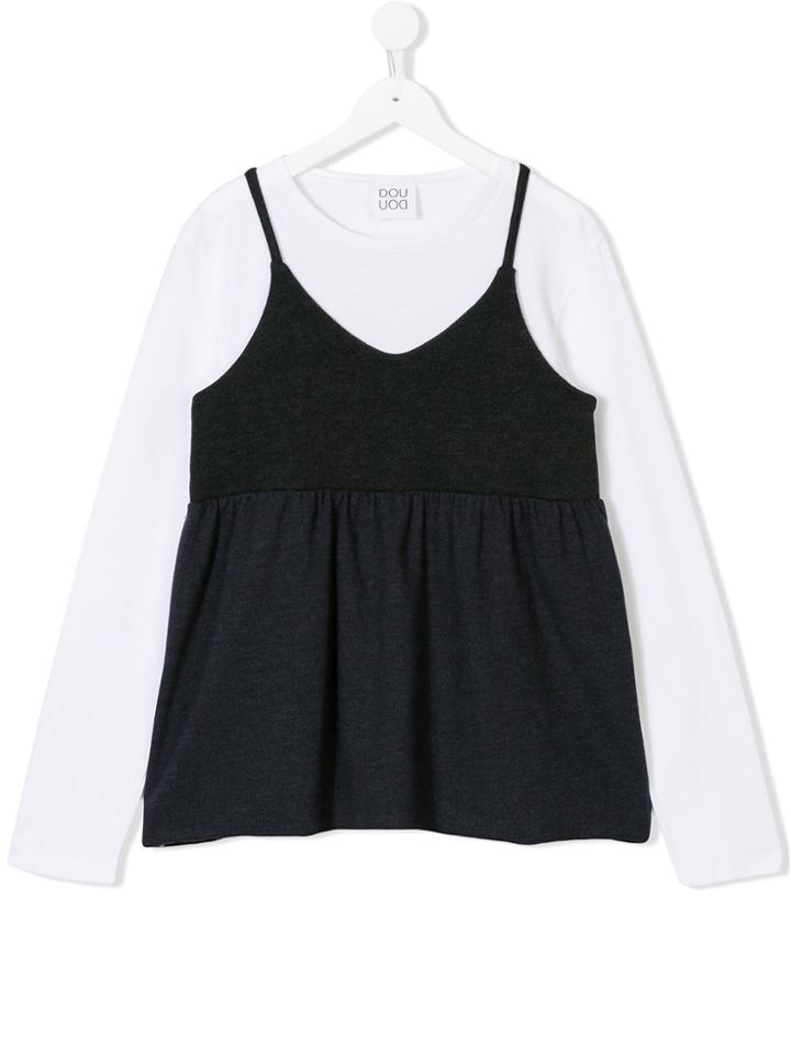 Douuod Kids Layered Top - Multicolour