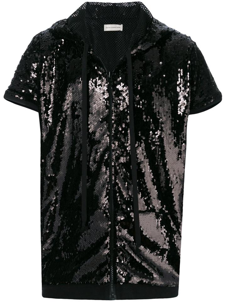 Faith Connexion Zipped Short-sleeve Jacket - Black
