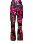 Dilara Findikoglu Patchwork Punk Trousers - Pink