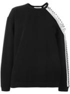 Christopher Kane Cut-away Sweatshirt With Loop, Women's, Size: Small, Black, Polyamide/spandex/elastane/viscose