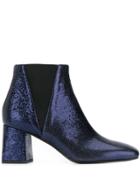 Pollini Metallic Ankle Boots - Blue