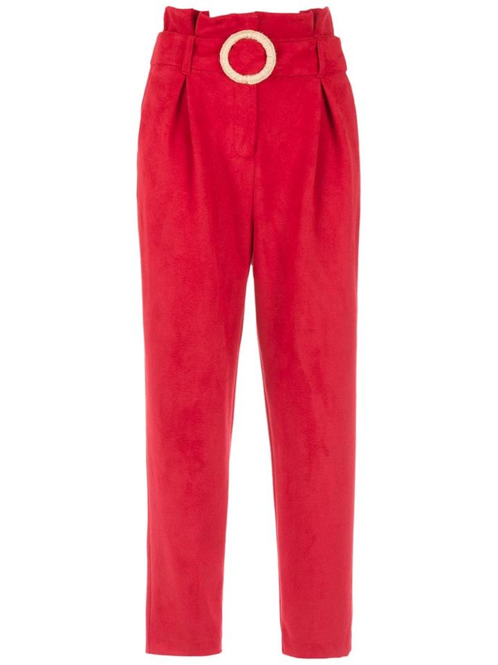 Framed Arizona Cigarette Trousers - Red