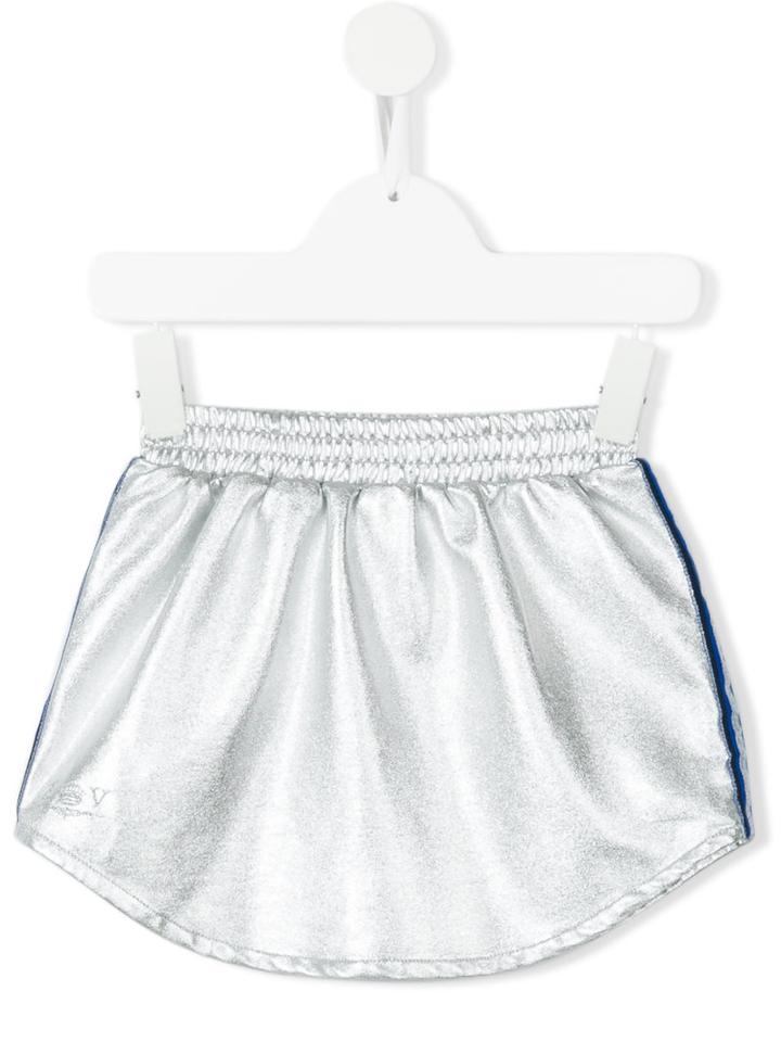 Zadig & Voltaire Kids - Side Stripe Skirt - Kids - Cotton/polyester - 6 Yrs, Grey